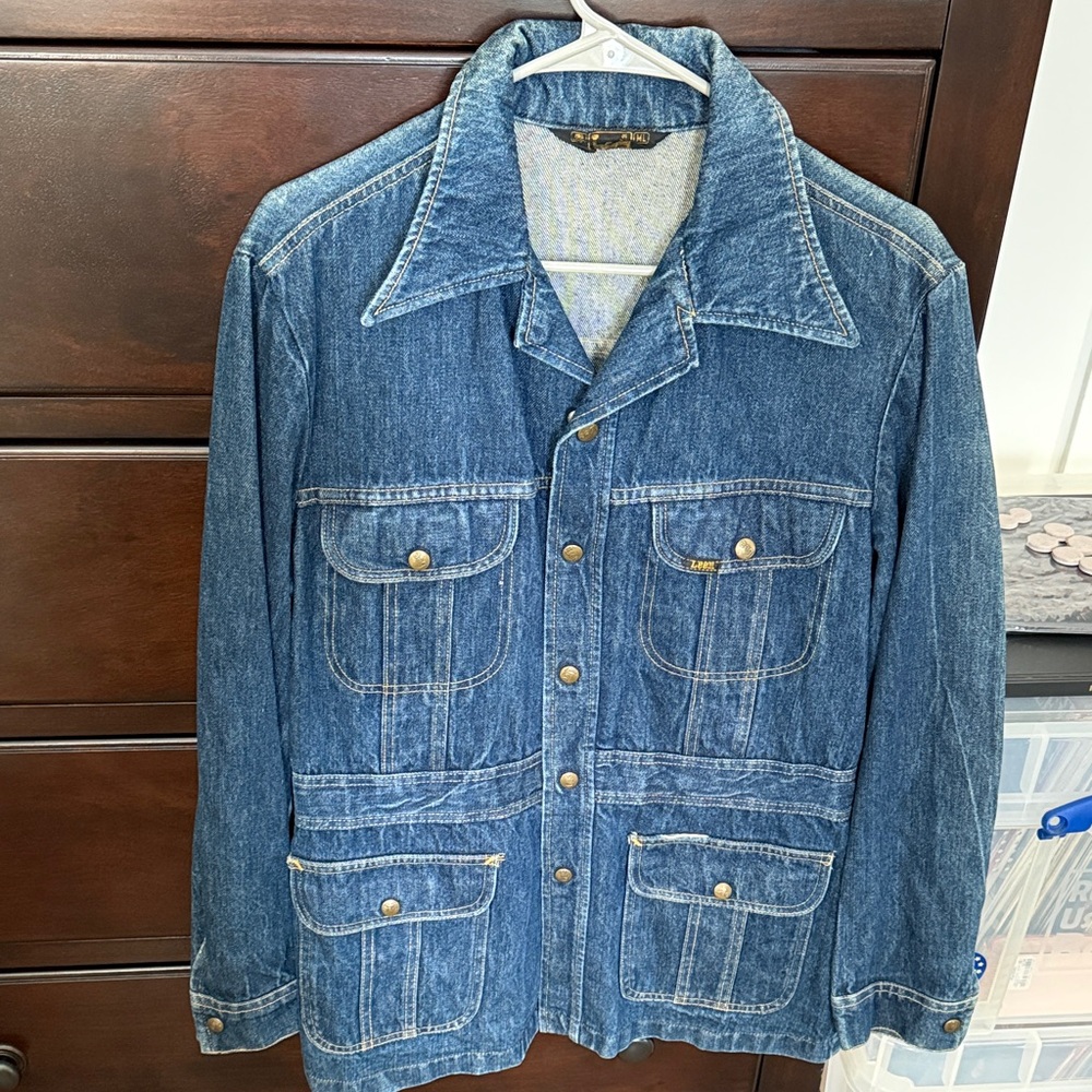 Vintage Lee Denim Blue Men's Jacket